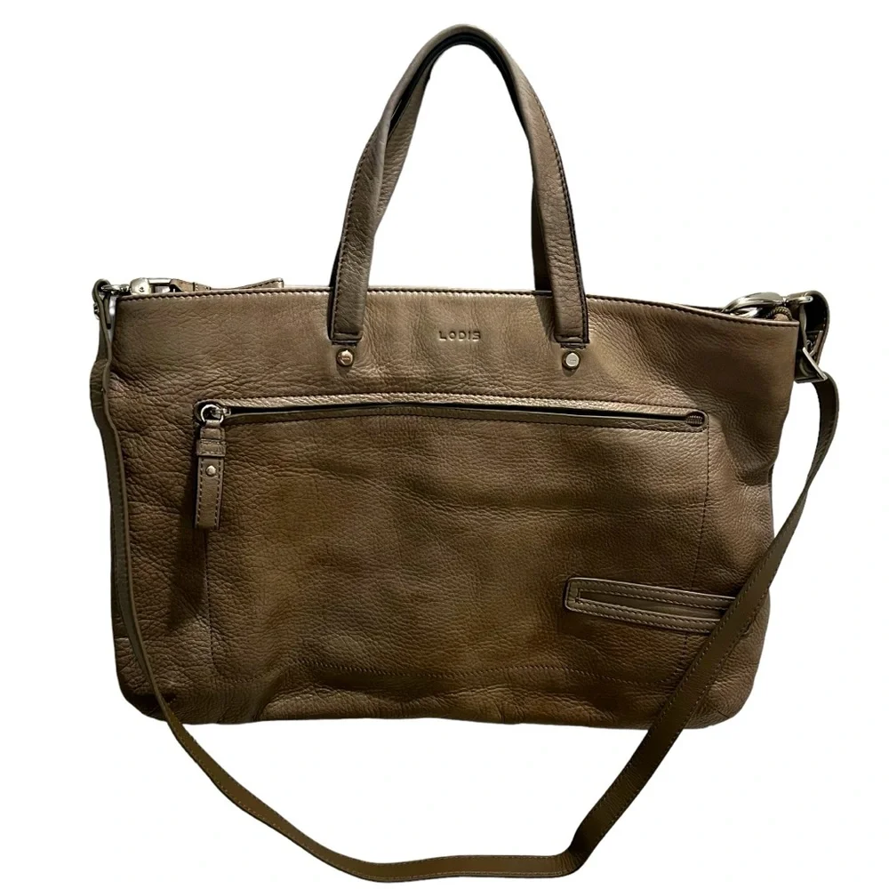 LODIS‎ Laptop Computer Bag Crossbody Brushed Gold Color